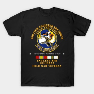 23d Civil Engineer Squadron - Tiger Engineers - England AFB  w COLD SVC T-Shirt